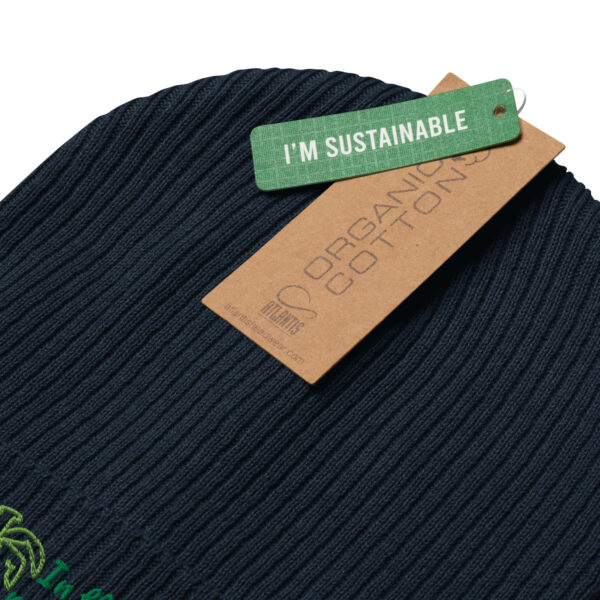 Organic ribbed beanie in the mood for Summer